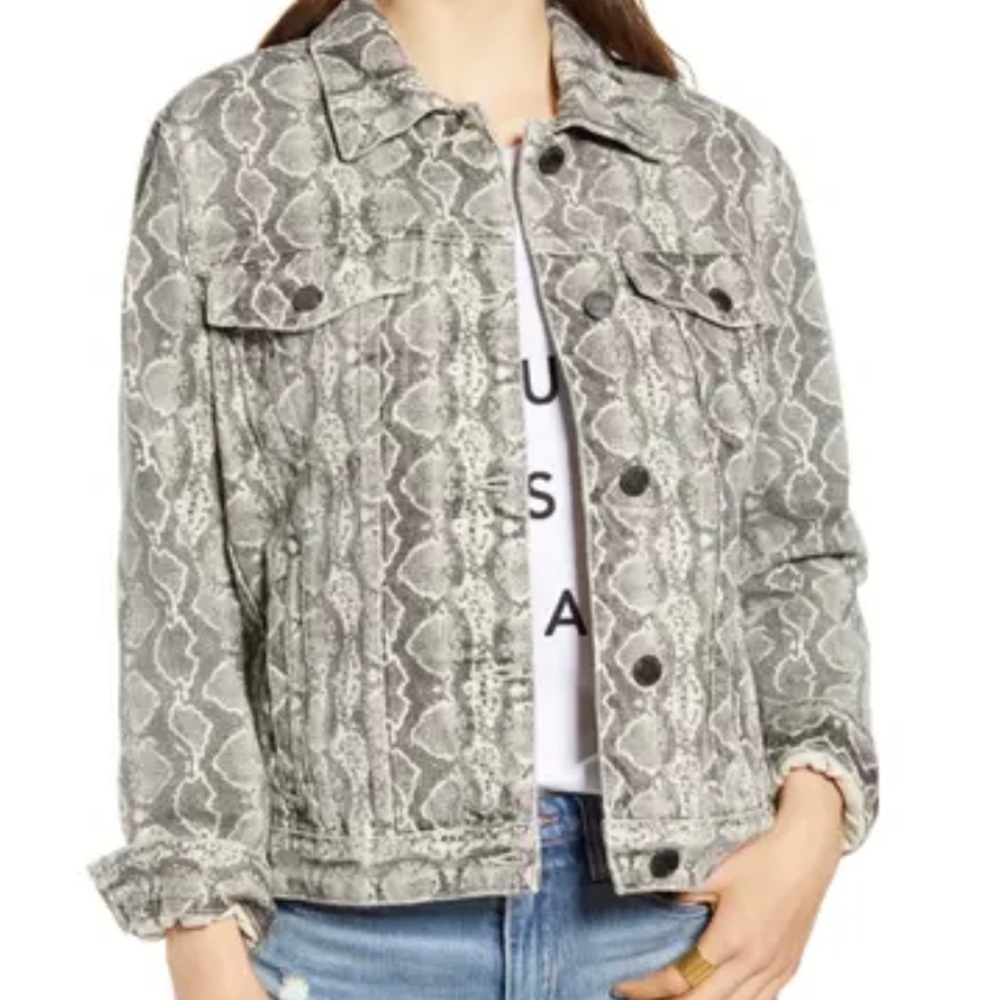 BLANKNYC | Snake print denim jacket - Picture 2 of 7